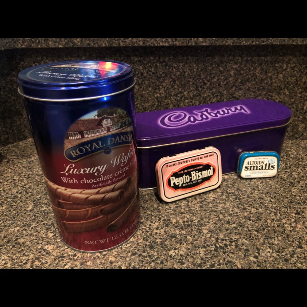 $$ SOLD$$ Collectible Tins 4 pc Group